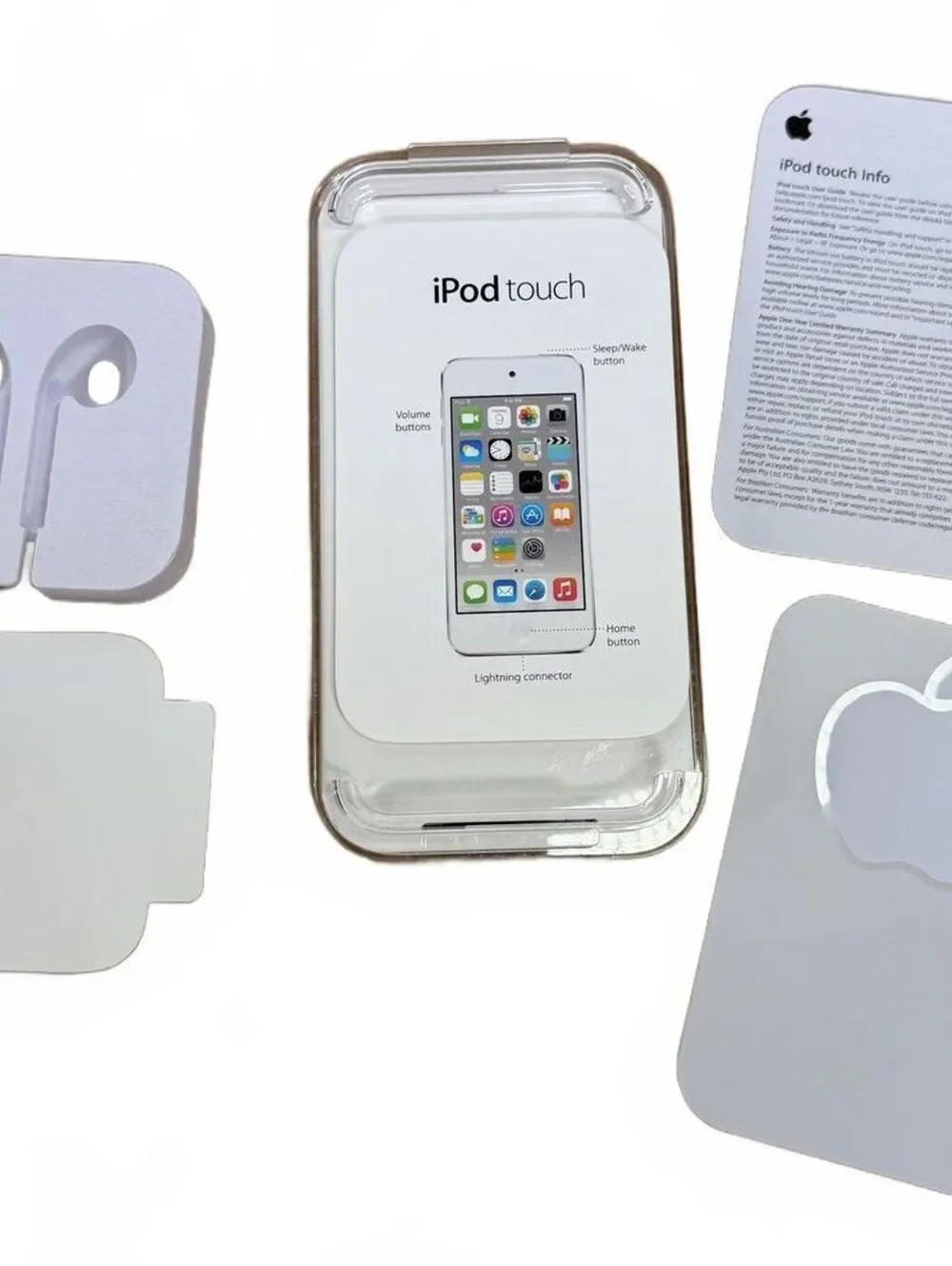 Apple iPod Touch 16GB Blue Empty Retail Box EarPods Inserts 5th Generation